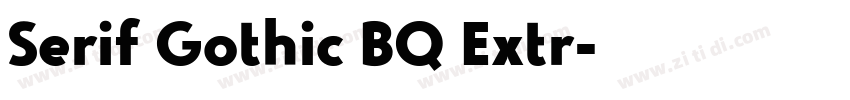 Serif Gothic BQ Extr字体转换